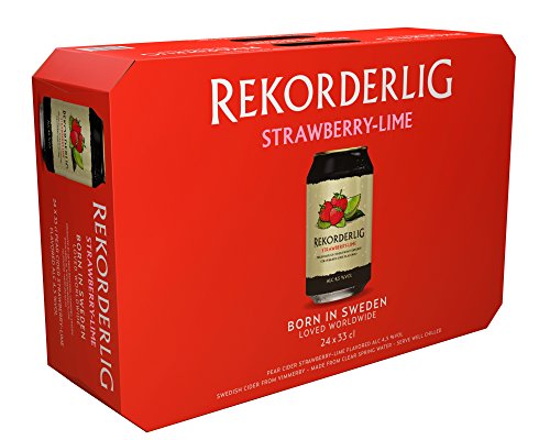 Rekorderlig Erdbeer-Limette Cider (24 x 0.33 l) von Rekorderlig