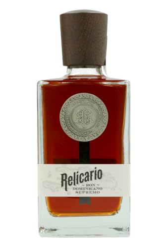 Ron Relicario Supremo , Premium-Rum 40% vol. 10 - 15 Jahre gereift, stammt aus der Dominikanischen Republik (1 x 0.7 l) von Relicario