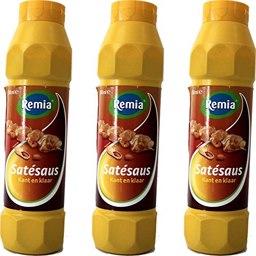 Remia Gewürz-Sauce Saté Sauce 3 x 750ml (Sate Saus) von Remia