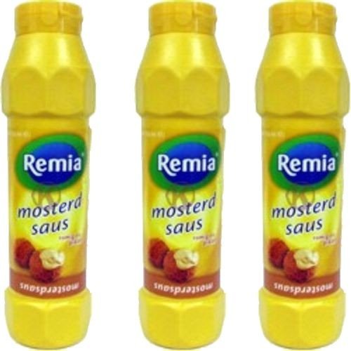 Remia Gewürz-Sauce Senf Sauce 3 x 750ml (Mosterd Saus) von Remia