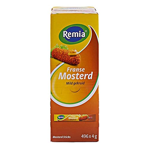 Remia französischer Senf - Box 496 Stück x 3,99 Gramm von Remia