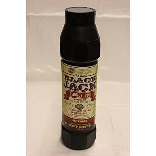The Real Black Jack Barbecue Sauce Smokey BBQ 750ml Flasche (Grill-Sauce) von Remia
