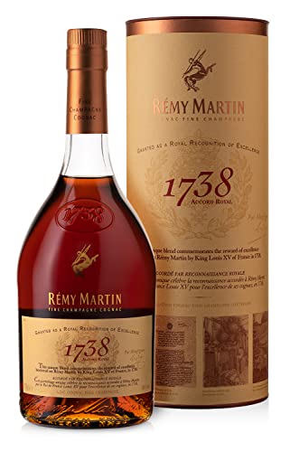Remy Martin 1738 Accord Royal 40% vol. (1 x 0,7l) – Premium-Cognac aus Frankreich in hochwertiger Geschenkverpackung von Remy Martin