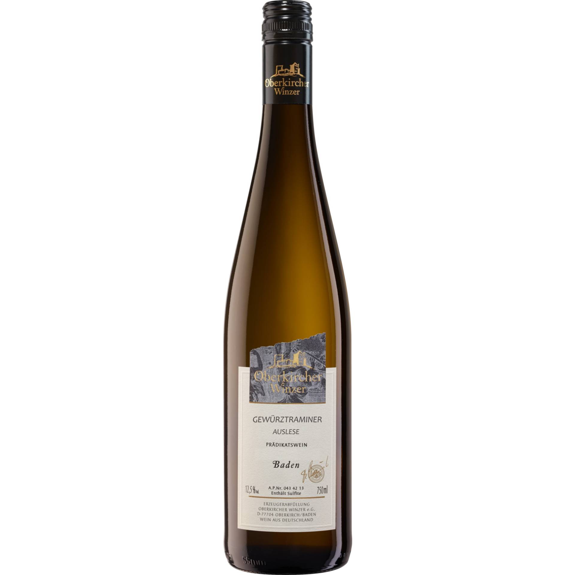 Oberkircher Gewürztraminer Auslese, Edelsüß, Baden, Baden, 2022, Weißwein Oberkircher Gewürztraminer Auslese, Edelsüß, Baden, Baden, 2022, Weißwein von Renchener Str. 42, 77704 Oberkirch