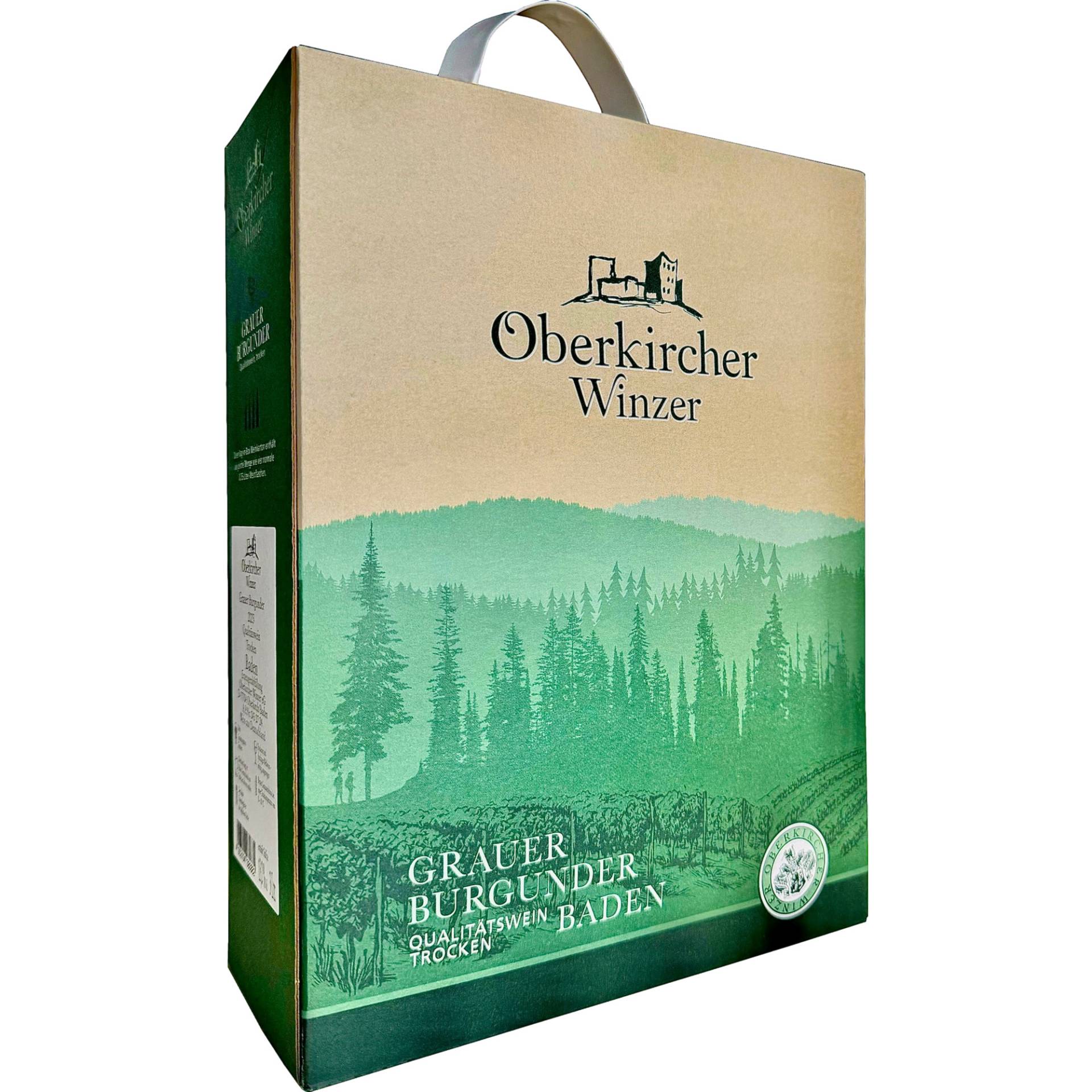 Oberkircher Grauer Burgunder, Trocken, Baden, Bag in Box 3,0 L, Baden, 2023, Weißwein Oberkircher Grauer Burgunder, Trocken, Baden, Bag in Box 3,0 L, Baden, 2023, Weißwein von Renchener Str. 42, 77704 Oberkirch