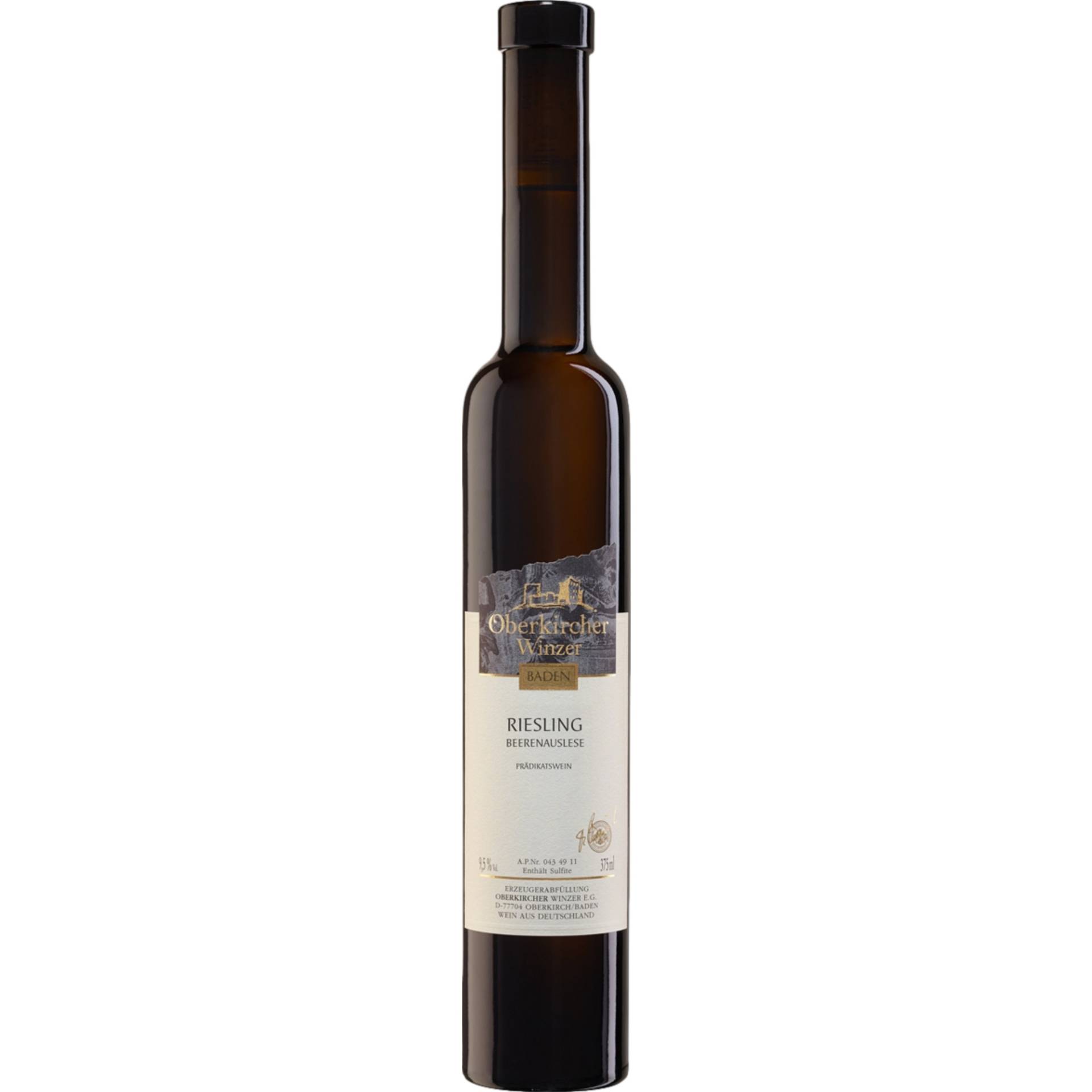 Oberkircher Riesling Beerenauslese, Edelsüß, Baden, 0,375 L, Baden, 2015, Weißwein Oberkircher Riesling Beerenauslese, Edelsüß, Baden, 0,375 L, Baden, 2015, Weißwein von Renchener Str. 42, 77704 Oberkirch