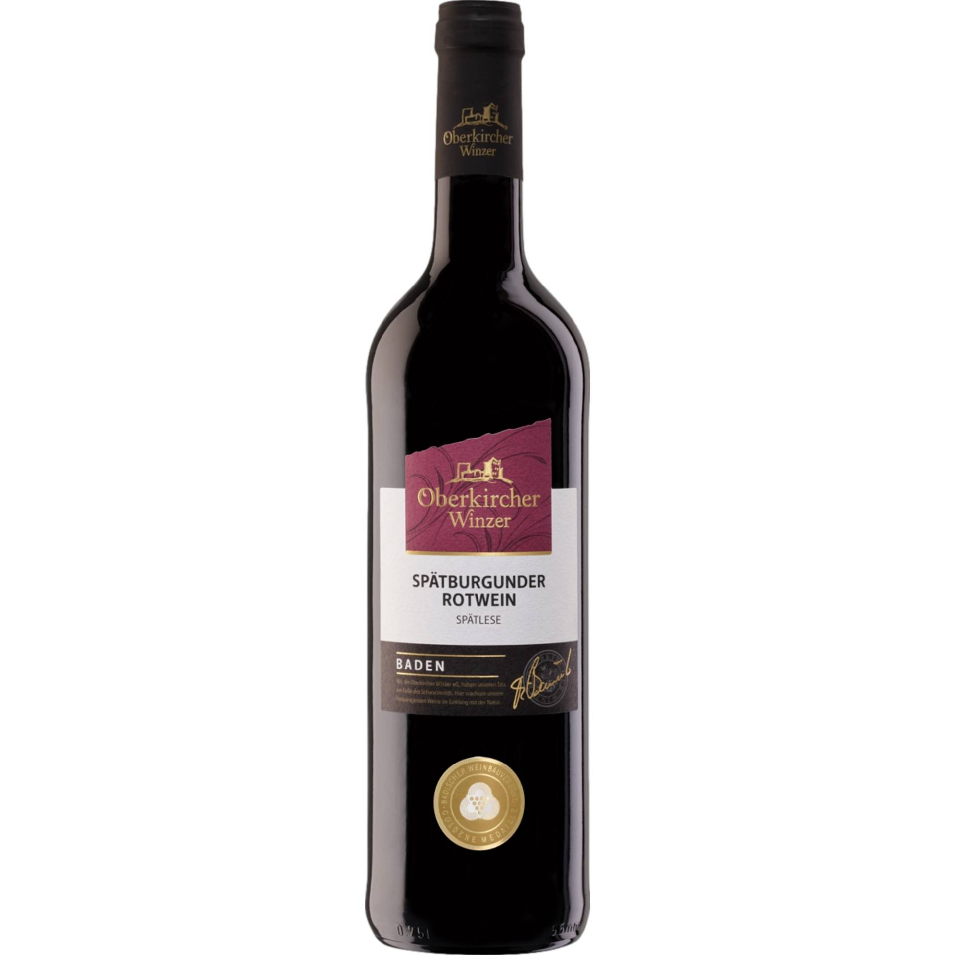 Oberkircher Spätburgunder Spätlese, Mild, Baden, Baden, 2022, Rotwein Oberkircher Spätburgunder Spätlese, Mild, Baden, Baden, 2022, Rotwein von Renchener Str. 42, 77704 Oberkirch