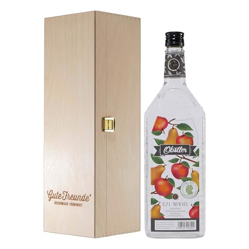Renchtäler Obstler 0,7L mit Geschenk-Holzkiste Renchtäler Obstler 0,7L mit Geschenk-Holzkiste von Renchtäler
