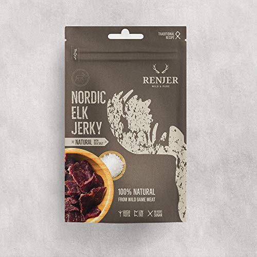 Elch Jerky mit Meersalz - 25g Elch Jerky mit Meersalz - 25g von Renjer