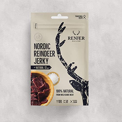 Reindeer Jerky Sea Salt - Rentierjerky mit Meersalz - 25 g Reindeer Jerky Sea Salt - Rentierjerky mit Meersalz - 25 g von Renjer