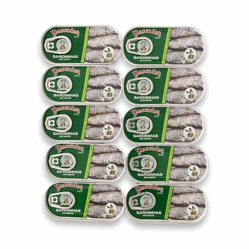 Sardinen in Olivenöl - 10 x 56 g - Pescador - Portugal von Renommée