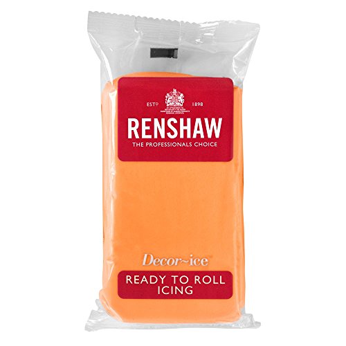 500g Renshaw Ready Roll Icing Fondant Cake Regalice Sugarpaste TIGER ORANGE von Renshaw
