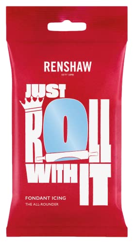 Renshaw Fondant Baby Blue 250g - Fertig zum Ausrollen, Perfekt zum Überziehen und Dekorieren von Torten, Cupcakes und Keksen - Babyblau - 250 g Renshaw Fondant Baby Blue 250g - Fertig zum Ausrollen, Perfekt zum Überziehen und Dekorieren von Torten, Cupcakes und Keksen - Babyblau - 250 g von Renshaw