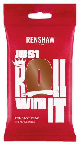 Renshaw Fondant Dark Brown 250g - Fertig zum Ausrollen, Perfekt zum Überziehen und Dekorieren von Torten, Cupcakes und Keksen - Dunkelbraun - 250 g Renshaw Fondant Dark Brown 250g - Fertig zum Ausrollen, Perfekt zum Überziehen und Dekorieren von Torten, Cupcakes und Keksen - Dunkelbraun - 250 g von Renshaw