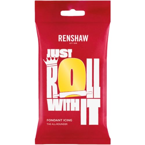 Renshaw Fondant Yellow 250g - Fertig zum Ausrollen, Perfekt zum Überziehen und Dekorieren von Torten, Cupcakes und Keksen - Gelb - 250 g Renshaw Fondant Yellow 250g - Fertig zum Ausrollen, Perfekt zum Überziehen und Dekorieren von Torten, Cupcakes und Keksen - Gelb - 250 g von Renshaw