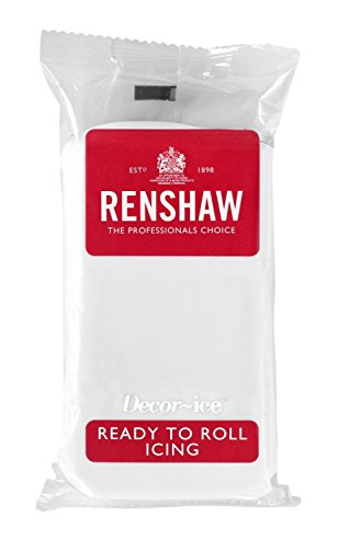 Renshaw Professioneller Zuckerguss, fertig zum Aufrollen, Weiß, 5 x 1 kg von Renshaw