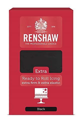 Renshaw Ready to Roll Icing Extra Black Schwarz, 1er Pack (1 x 1 kg) … von Renshaw