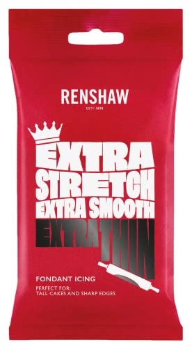Renshaw Rollfondant Extra 1 kg - Schwarz, 4.6 zm x 11.8 zm x 19.0 zm von Renshaw