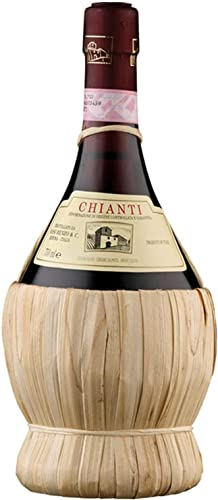 Renzo Masi Chianti Renzo M. DOCG - Fiasco - Bastflasche Trocken Italien I Visando Paket (1 x 0,75l) von Renzo Masi