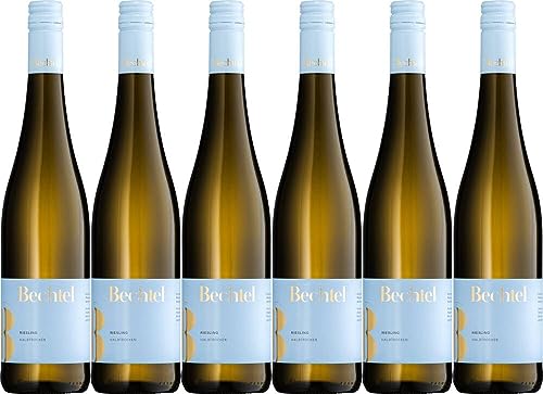 6x Riesling halbtrocken 2022 - Residenzweingut Bechtel Manfred Bechtel, Rheinhessen - Weißwein von Residenzweingut Bechtel Manfred Bechtel
