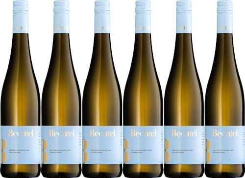 6x Weissburgunder Chardonnay 2022 - Residenzweingut Bechtel Manfred Bechtel, Rheinhessen - Weißwein von Residenzweingut Bechtel Manfred Bechtel