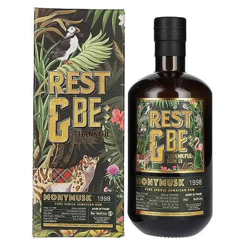 Rest und Be Thankful 23 Years Old Pure Single Jamaican Rum MONYMUSK 1998 54,8Prozent Vol. 0,7l in Geschenkbox von Rest & Be Thankful