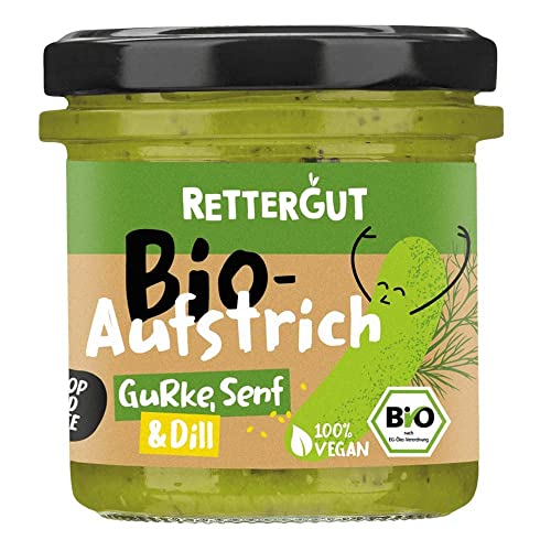 Rettergut Bio-Aufstrich, Gurke Senf & Dill, 135g von Rettergut