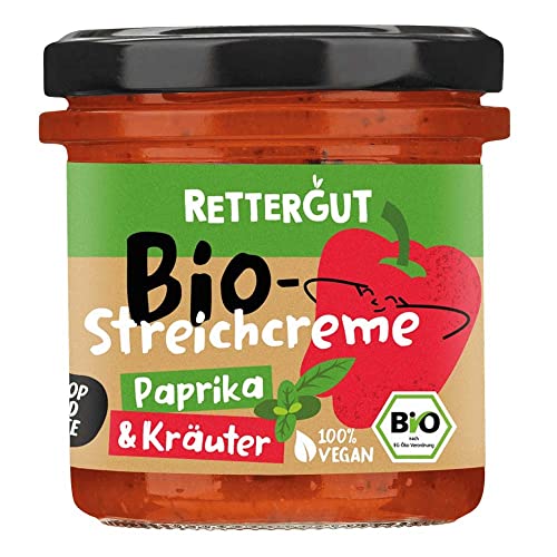 Rettergut Bio-Aufstrich, Paprika & Kräuter, 135g von Rettergut
