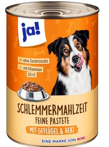 ja! Schlemmermahlzeit mit Herz und Geflügel 400g von Rewe beste wahl