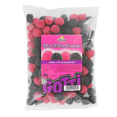 Rexim | Himbeeren- und Brombeeren-Geleefrüchte | außen knackig, innen soft | 650g von R Rexim
