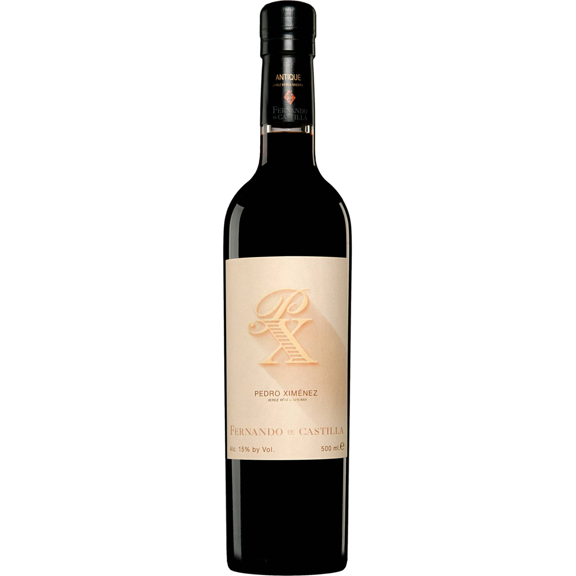 Fernando de Castilla »Antique« Pedro Ximénez - 0,5 L  0.5L 15% Vol. Süß aus Spanien von Rey Fernando de Castilla