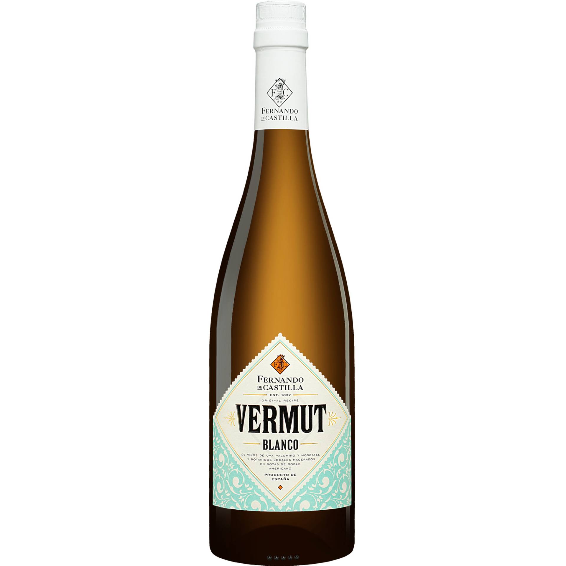 Fernando de Castilla Vermut Blanco  0.75L 15% Vol. Süß aus Spanien von Rey Fernando de Castilla