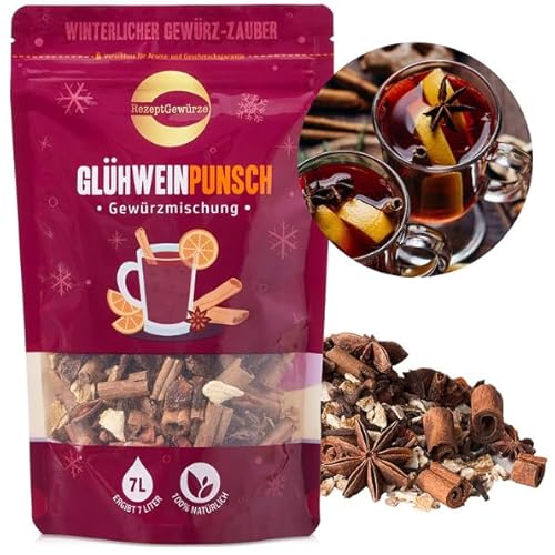 Punsch und Glühwein Gewürzmischung – Köstliches Glühweingewürz für Glühpunsch, Kinderpunsch und Apfelpunsch: Gewürz ohne Zucker, alkoholfrei, vegan – 100g Beutel Punsch und Glühwein Gewürzmischung – Köstliches Glühweingewürz für Glühpunsch, Kinderpunsch und Apfelpunsch: Gewürz ohne Zucker, alkoholfrei, vegan – 100g Beutel von NUTRIPUR