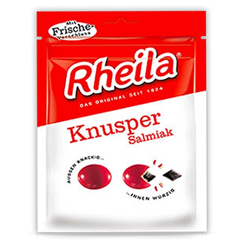 RHEILA Knusper Salmiak mit Zucker Bonbons 90g (20 Packungen) von Rheila