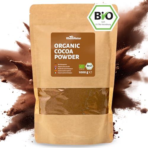 RheinNatur Bio Kakaopulver 1 kg - 100% reiner Kakao in Bio-Qualität, ungesüßt & ohne Zusatzstoffe - Ideal zum Backen, für heiße Schokolade & Smoothies - 1000 g Beutel RheinNatur Bio Kakaopulver 1 kg - 100% reiner Kakao in Bio-Qualität, ungesüßt & ohne Zusatzstoffe - Ideal zum Backen, für heiße Schokolade & Smoothies - 1000 g Beutel von RheinNatur