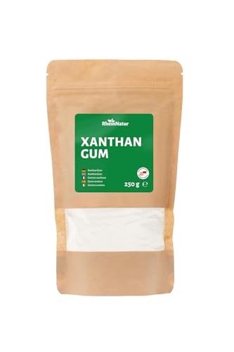 RheinNatur Xanthan Gum Pulver 250 g - Natürliches Bindemittel - Stabilisator für Eis, Suppen, Soßen - Xanthangummi Verdickungsmittel - Geschmacksneutral & Vegan RheinNatur Xanthan Gum Pulver 250 g - Natürliches Bindemittel - Stabilisator für Eis, Suppen, Soßen - Xanthangummi Verdickungsmittel - Geschmacksneutral & Vegan von RheinNatur