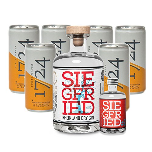 Siegfried Rheinland Dry Gin (1 x 0.5 l) mit 1724 Tonic Water (6 x 0.2 l) von Rheinland Distillers UG/1724