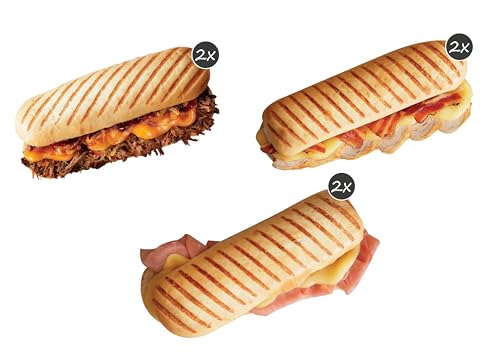 Probierpaket Panini 5 + 1 gratis - Toast mit 2x Rindfleisch, 2x Kochschinken, 2x Hähnchenbrust, 920 g - Rhöni GmbH & Co. KG Probierpaket Panini 5 + 1 gratis - Toast mit 2x Rindfleisch, 2x Kochschinken, 2x Hähnchenbrust, 920 g - Rhöni GmbH & Co. KG von Rhöni