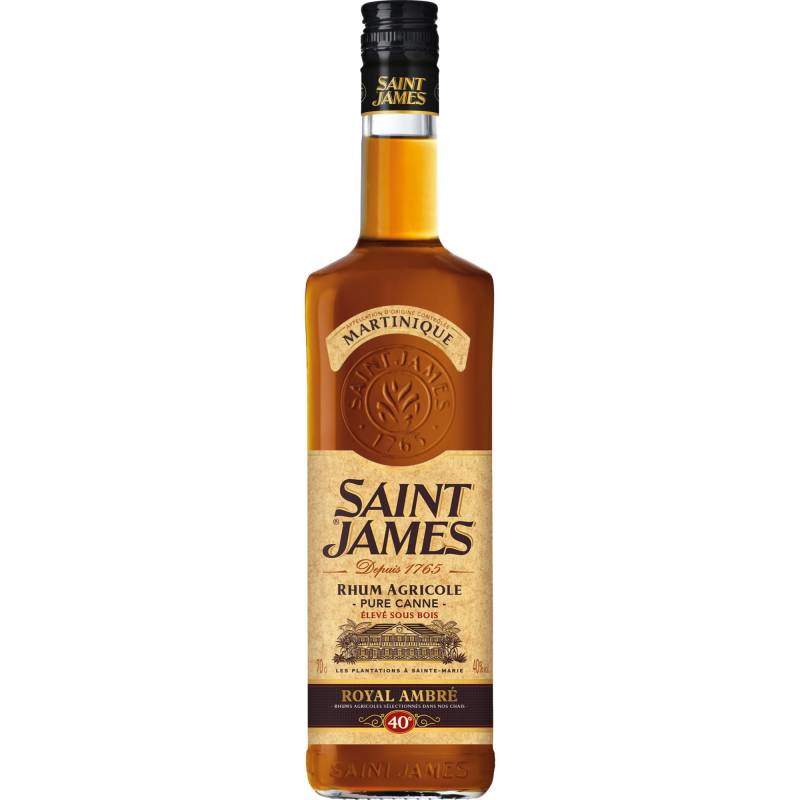 Saint James Royal Ambré Rhum Agricole, 0,70L, 40% Vol, Spirituosen von Rhums Martiniquaise Saint James, 97230 Sainte Marie, Martinique