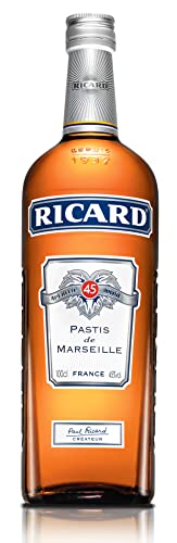 Ricard Pastis / Französischer Likör mit Sternanis, erfrischendem Kräuteraroma & Süßholzsaft / Spirituose mit universeller Mixbarkeit / 1 x 1 L von Ricard