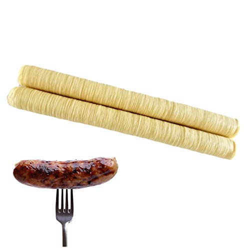 2 Pcs Vegetarische Wursthülle 26mm X 14m Kollagen Wursthülle Metzger Kollagenhülle Für Wurst Kunstdarm Wursthüllen Trockenwurst Rind Hüllen Wurst Wursthülle Essbar Kunstdarm Hausgemachte Wurst von Richolyn