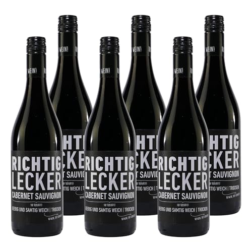 Richtig Lecker Cabernet Sauvignon -trocken- (6 x 0,75L) von Richtig Lecker