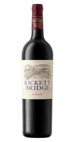 Rickety Bridge Merlot 2021 | Trocken | Rotwein aus Südafrika (0.75l) von Rickety Bridge