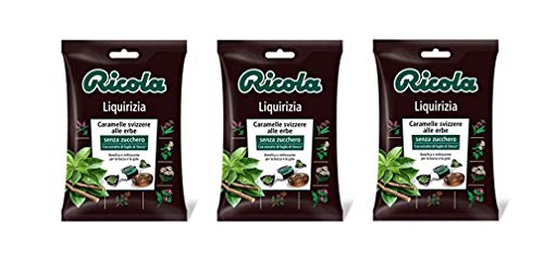 3x Ricola Liquirizia bonbon Lakritze mit Anis erfrischend ohne zucker 70g von Ricola