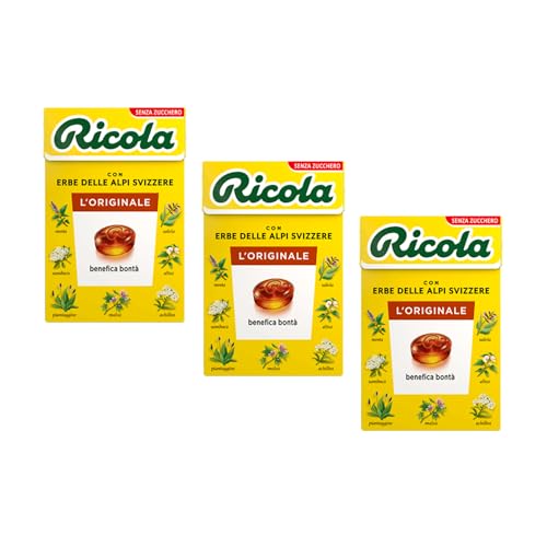 Ricola® | Balsamico-Kräuter-Bonbons | Zuckerfreie Kräuterbonbons - 3 x 50 Gr von Ricola