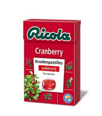 Ricola Cranberry suikervrij - 50g von Ricola