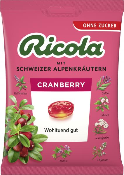 Ricola Cranberry ohne Zucker von Ricola
