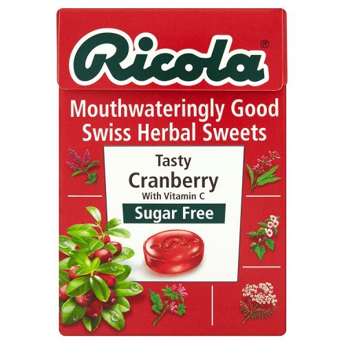 Ricola Cranberry zuckerfreie Schweizer Kräutertropfen, 45 g von Ricola