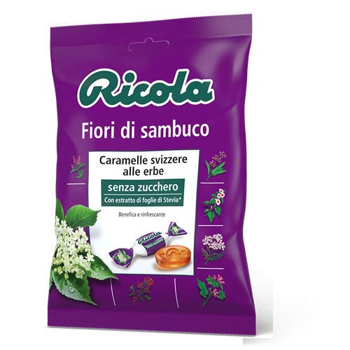 Ricola Fiori di Sambuco bonbon ältere Blumen erfrischend ohne zucker 70g von Ricola