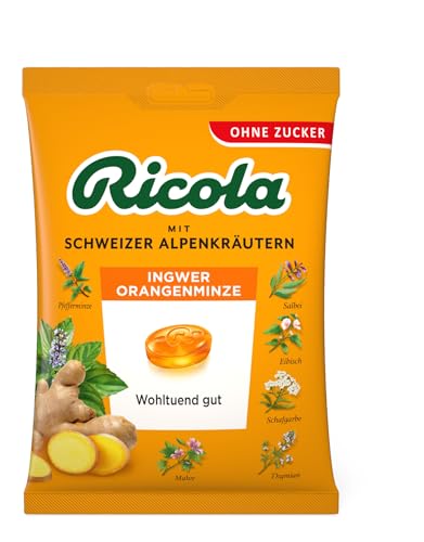 Ricola Hustenbonbons, Ingwer und Orangenminze, 75 g von Ricola